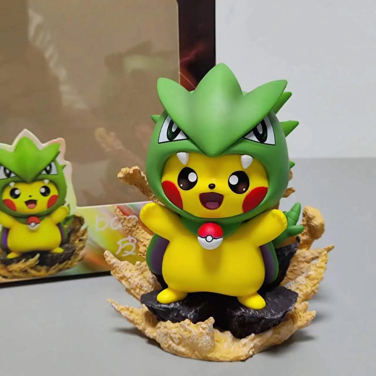 Anime Pokemon 12CM Pikachu Cosplay Action Figure Mini Q Cute Cartoon PVC Model Toys Children Gifts