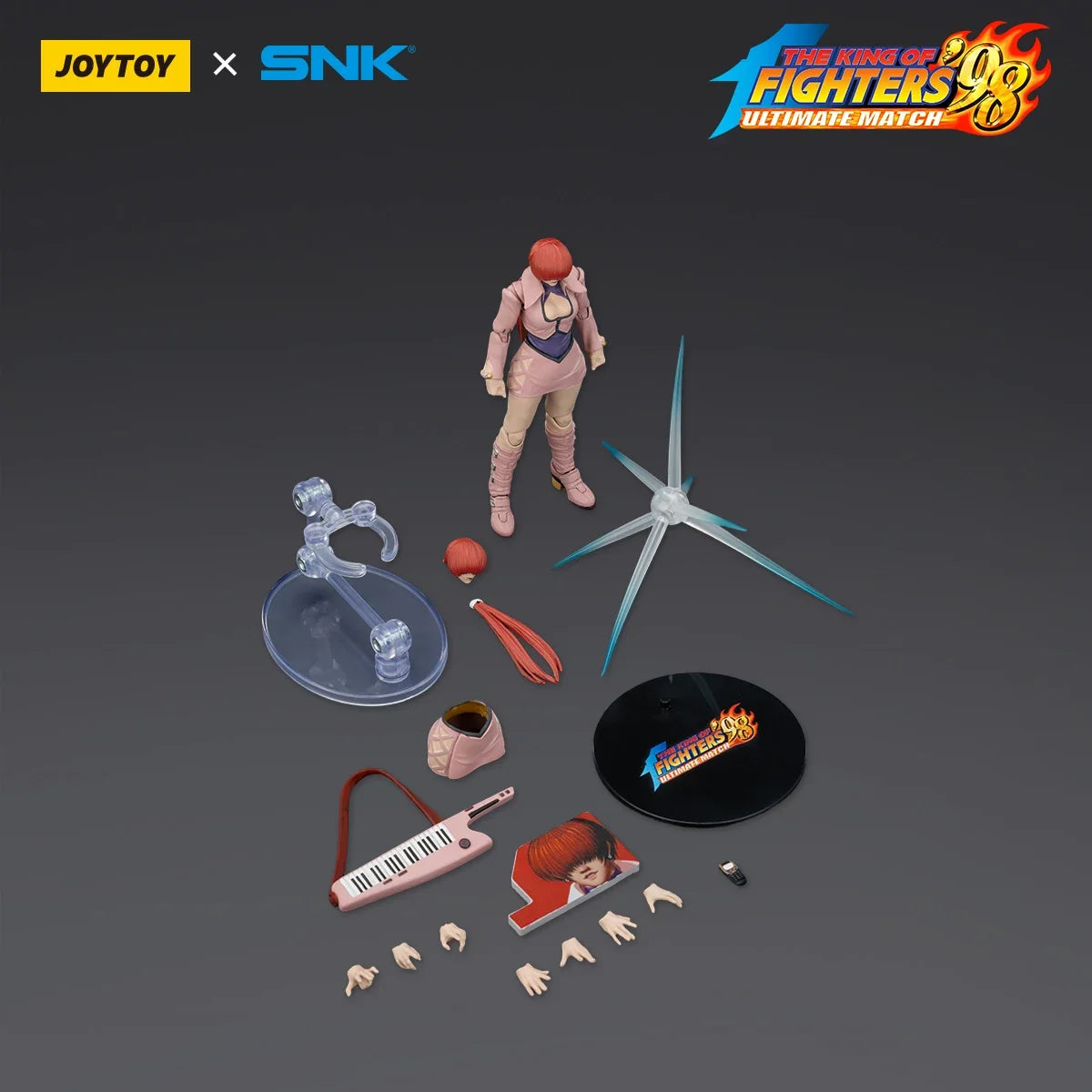 JOYTOY SNK KOF'98UM Action Figure 1/18 Orochi Team Yashiro Nanakase/Shermie/Chris Articulated Joints Figurine Model Surprise Toy
