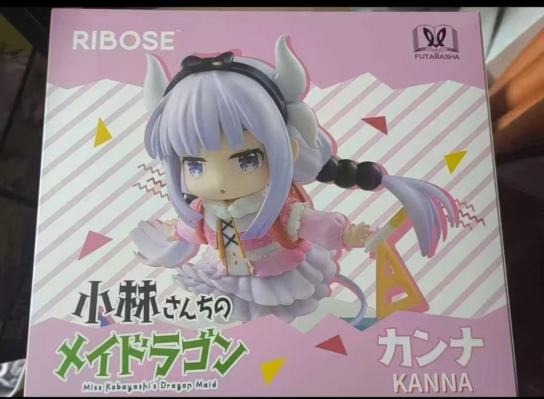 In Stock RIBOSE 17cm Miss Kobayashi's Dragon Maid Tohru Kanna Q Ver. Action Figure Collectible Model Gift