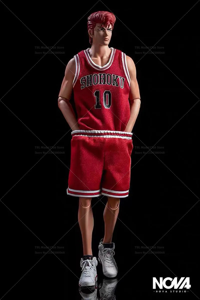 In Stock NOVA 1/6 Scale Collectible Slam Dunk Sakuragi Hanamichi 12Inch Male Solider Action Figure Full Set Model Toys