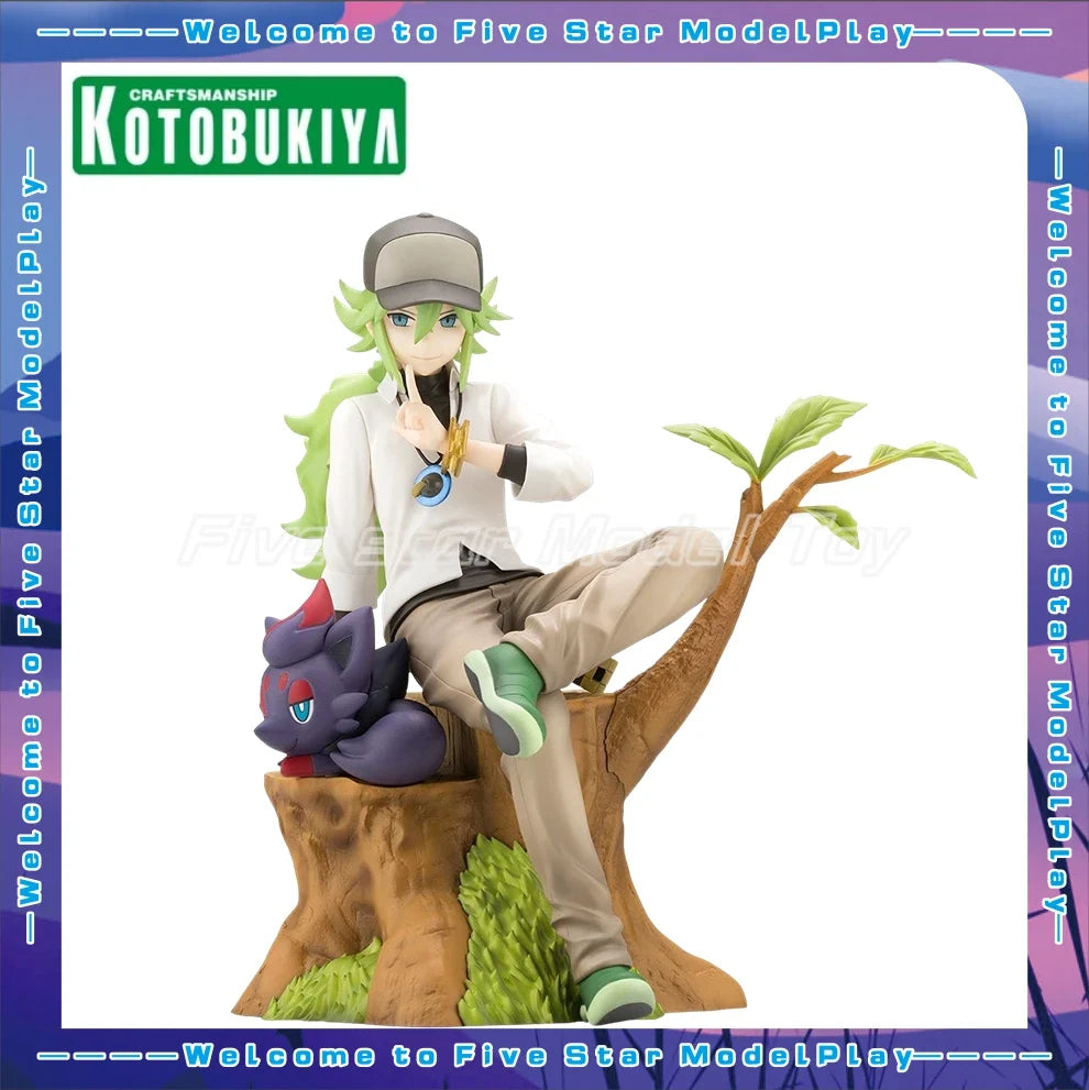 In Stock Original KOTOBUKIYA Pokémon Black/White N& Soloa Anime Action Figure Model Toys Gifts Collection