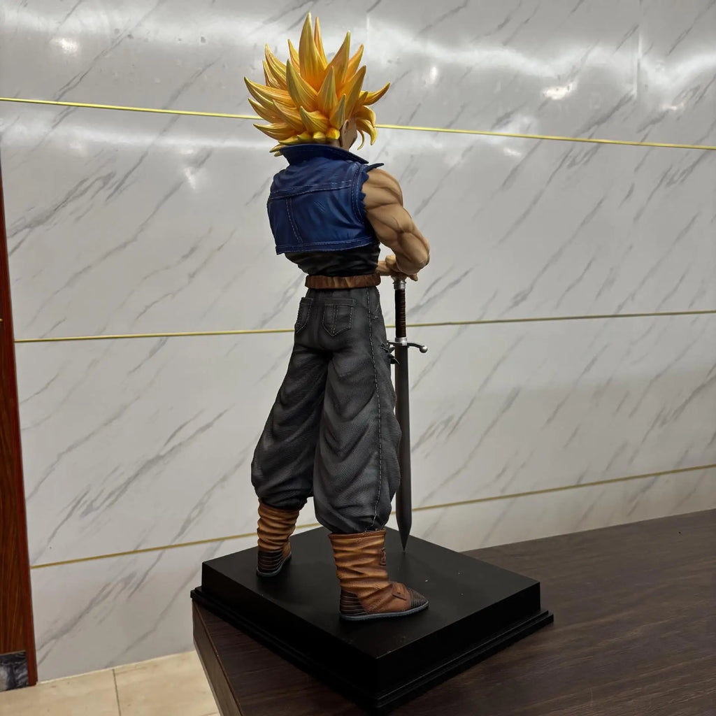 53cm JT Statue Dragon Ball Z 2% Trunks Torankusu Future Super Saiyan Large Size Action Figures Collection Mode Doll Toy Gift