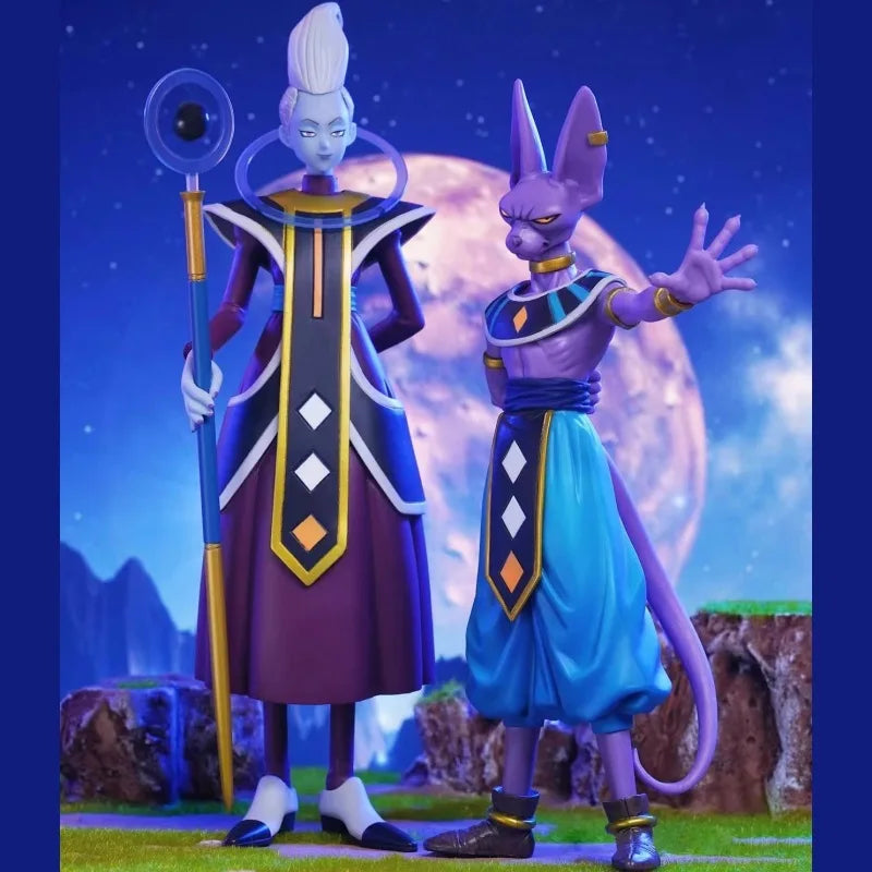 20cm Anime Dragon Ball Z Whis Beerus Figure Gods Of Destruction Dxf Beerus Figures Figurine Pvc Statue Model Collection Toy Gift