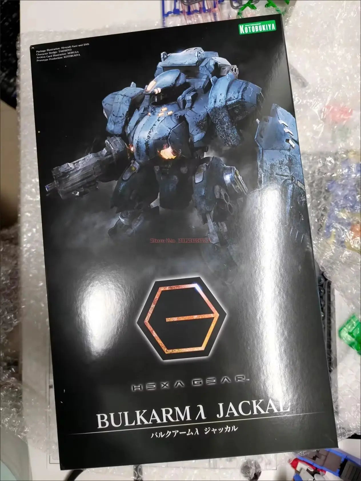 In Stock KOTOBUKIYA Original Hexa Gear BULKARMλ JACKAL Action Figure Assembly Model The Perfect Gift for Children's Toys