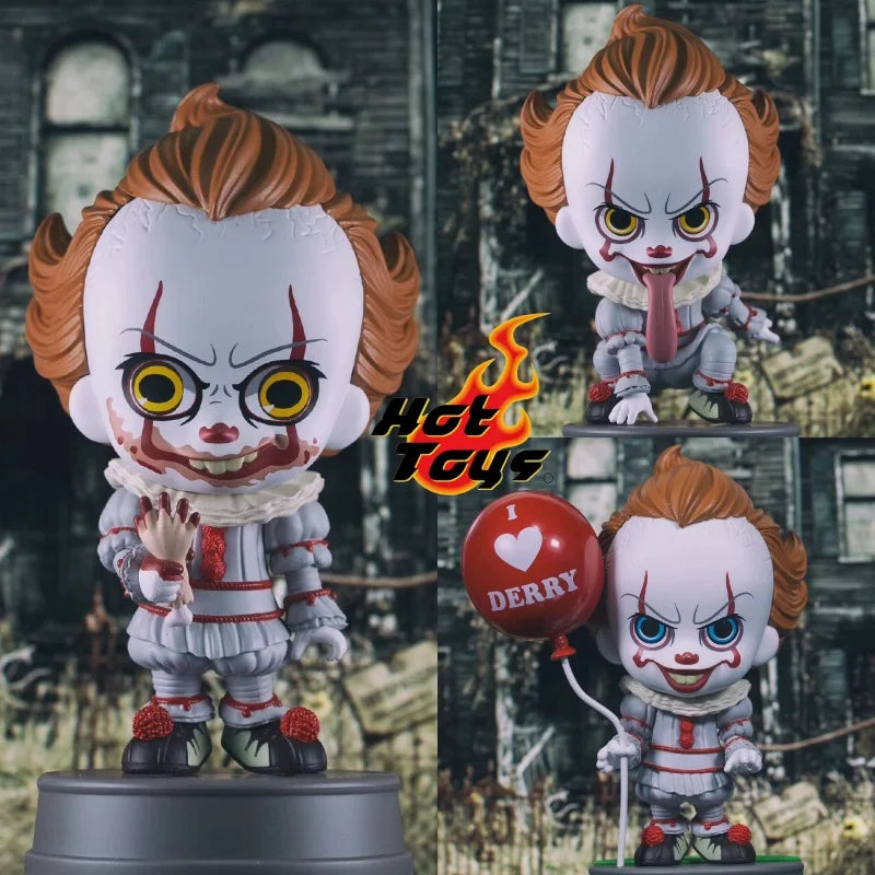 In Stock 100% Original Hottoys Cosbaby Pennywise It Movie Character Model Collection Artwork Q Version Doll Christmas Gifts Toys