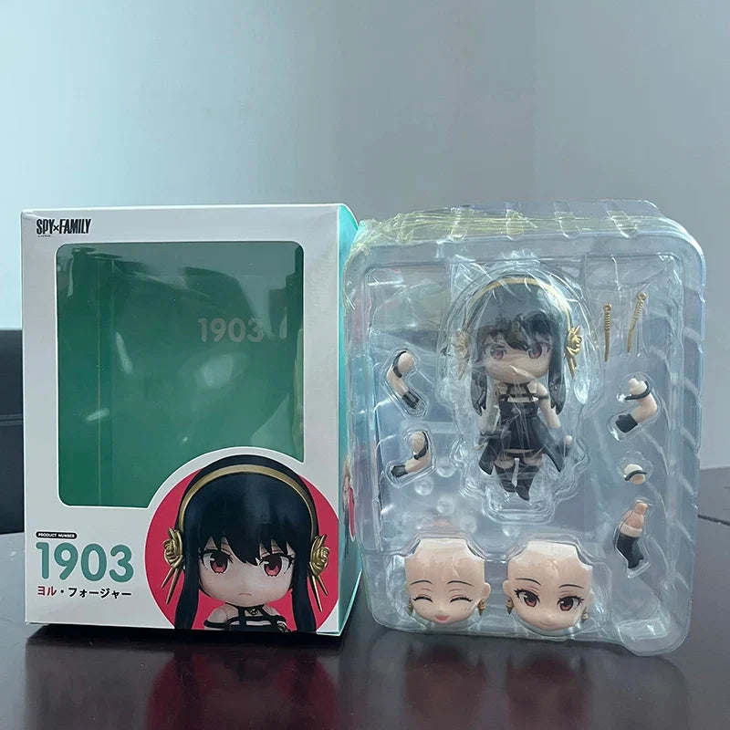 Anime Spy Family 1901 Loid Forger 1902 Anya 1903 Yor Action Figure Q Version Movable Kawaii Model Doll Birthday Toys