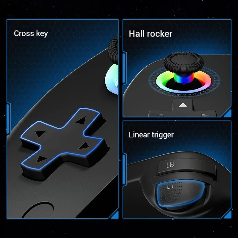 PeakDo 2025 120Hz Millimeter Wave "0" Delay Streaming Gamepad For Switch/Steam/PC/PS5/XBOX Home Host Wireless