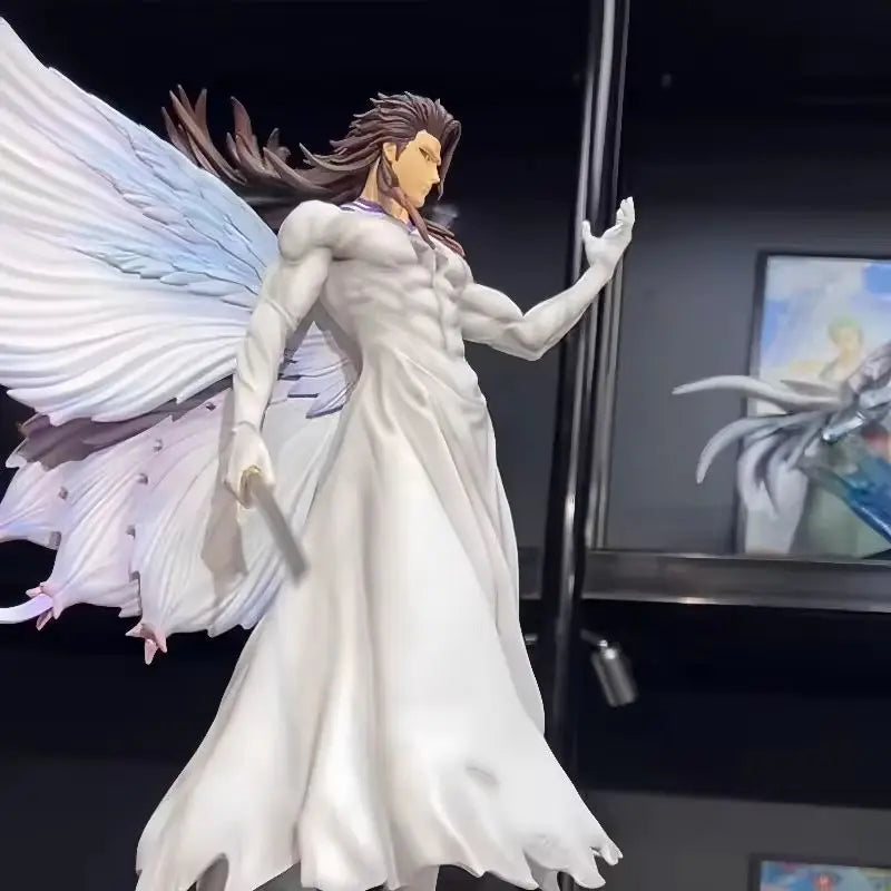 Bleach Blue Aizen Sasuke Butterfly Transformation Anime Action Figure Collectible Model Statue 32cm Tabletop Decoration Gift