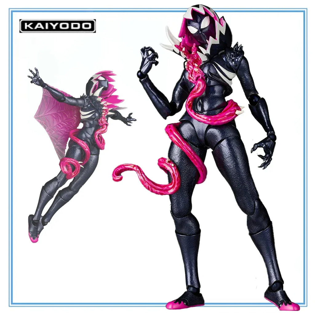 Original Kaiyodo Amazing Yamaguchi Spiderman-Gwen - Gwenom Anime Figur Actionfigur Modell Dekoration Garagenbausatz Geschenke Spielzeug