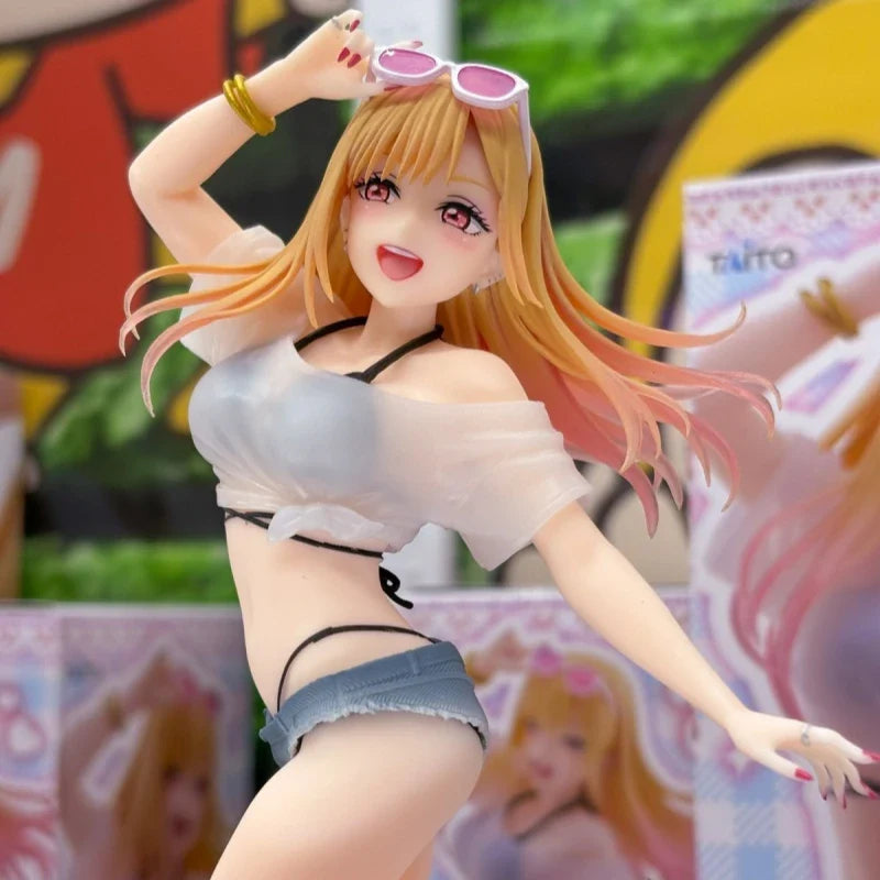 Taito Original Echt Anime My Dress Up Darling Kitagawa Marin Badeanzug Ver 18cm Sammlerfiguren Modell Spielzeug Coreful Figur Auf Lager