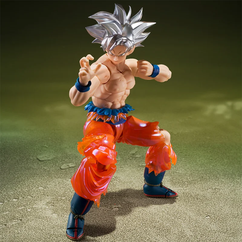 In Stock BANDAI Dragon Ball Super S.H.Figuarts Son Goku Ultra Instinct -LIMITS SUPER SURPASSEDI- PVC 14CM Anime Figure Model Toy