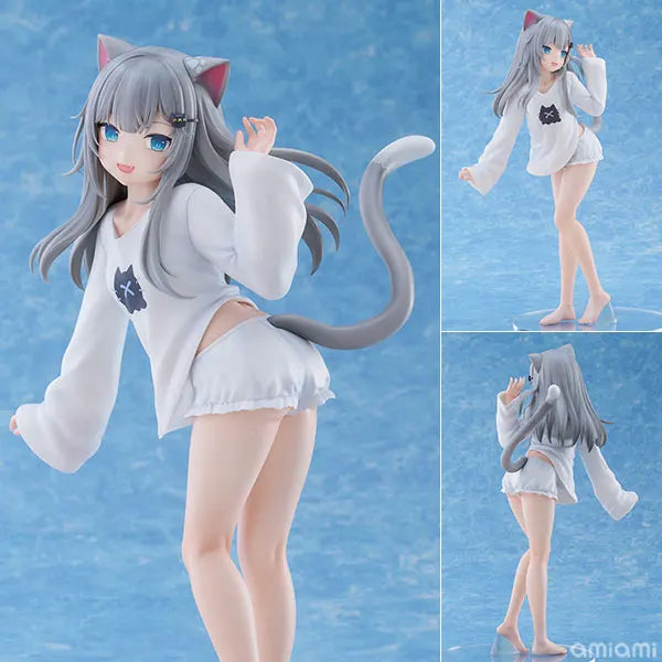 20cm Nachoneko Channel Anime Girl Figure Nachoneko Hennyano Action Figure Cute Cat Kanako Figurine Collectible Model Doll Toys