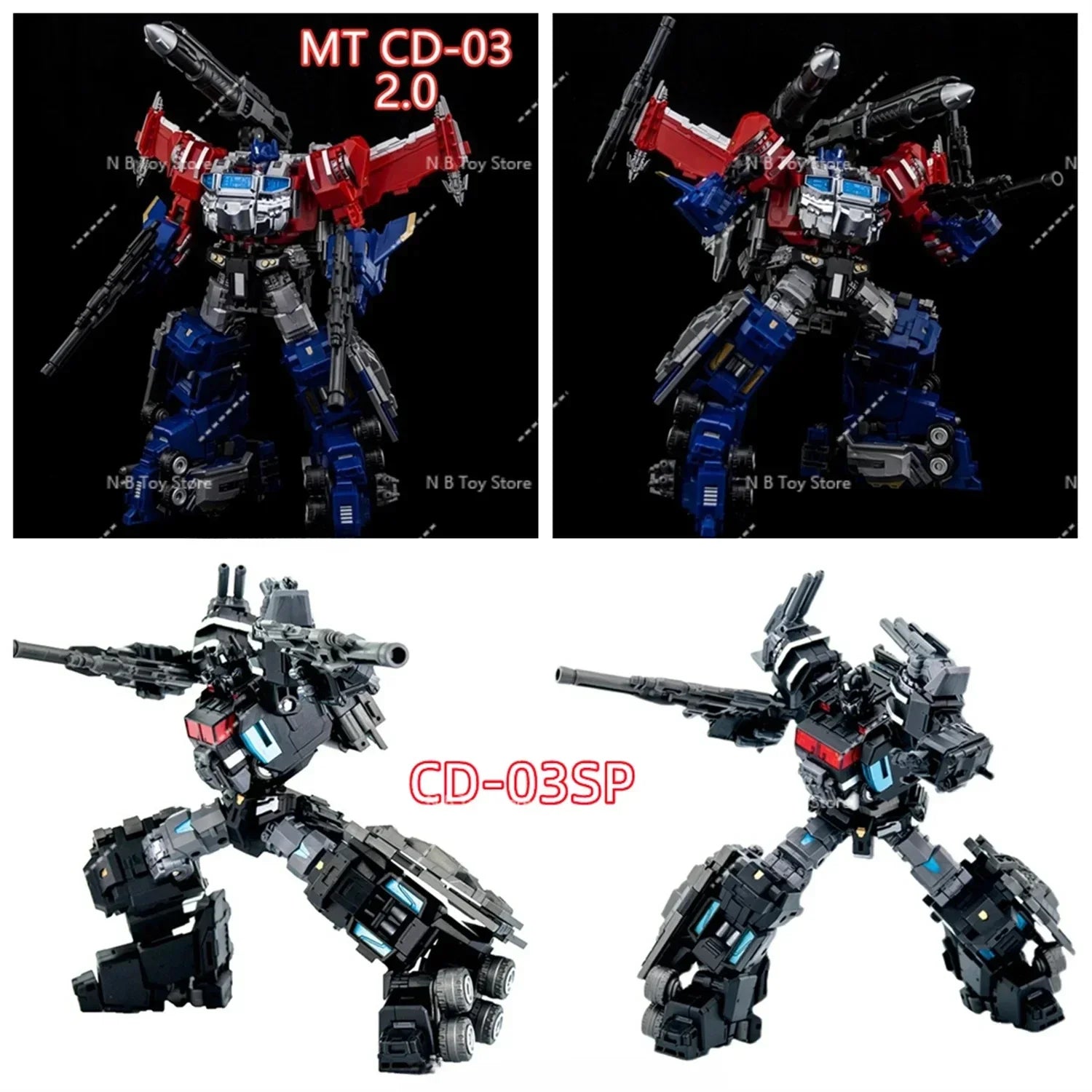 In Stock [Red Lot World] Make MT CD-03  CD03SP Black 2.0 See God Ginrai OP Commander Action Figure