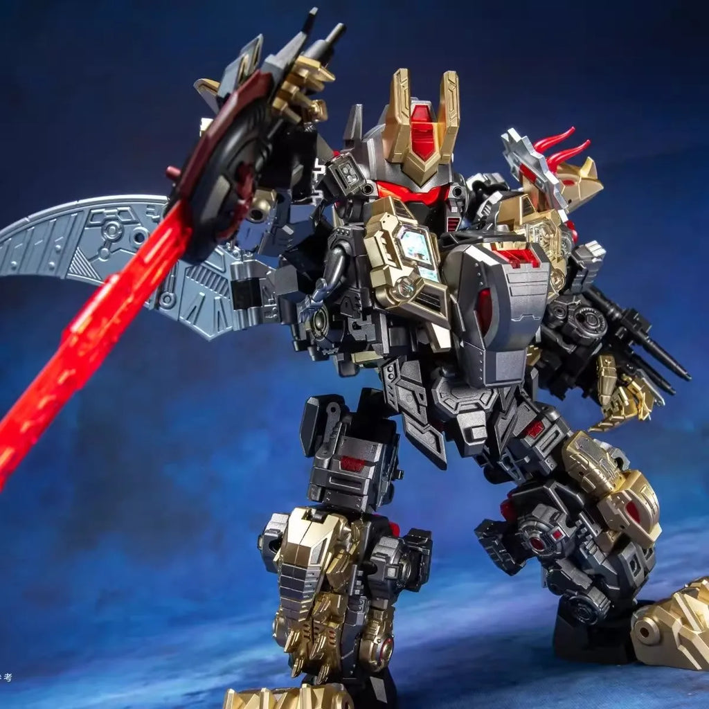 In Stock Transformation Laser Cat Steel Head JGM-SKP02 Beast Dinoking 5 in 1 Combiner Action Figures Model Collection Toy Gift