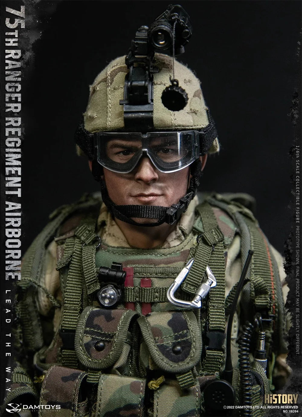 DAMTOYS DAM 78094 US.75th Ranger Armor Force Soldat Komplettset Bewegliche Actionfigur Geschenk für Fans Sammlung 1/6