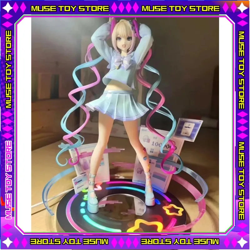 Original APEX Toys NEEDY GIRL OVERDOSE Ame-Chan Chouzetsu Saikawa Tenshi-Chan Anime Figure PVC 23.7CM Collectible Doll Toy Gifts
