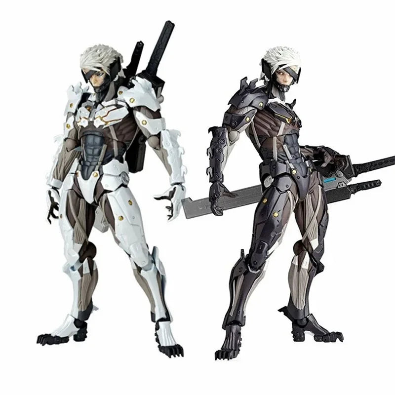 Kaiyodo The Ocedo Yamaguchi 140 Ex Metal Gear Action Figure Mgs Raiden Metal Gear Rising Rising Thunder Hand Gift Doll  Toy