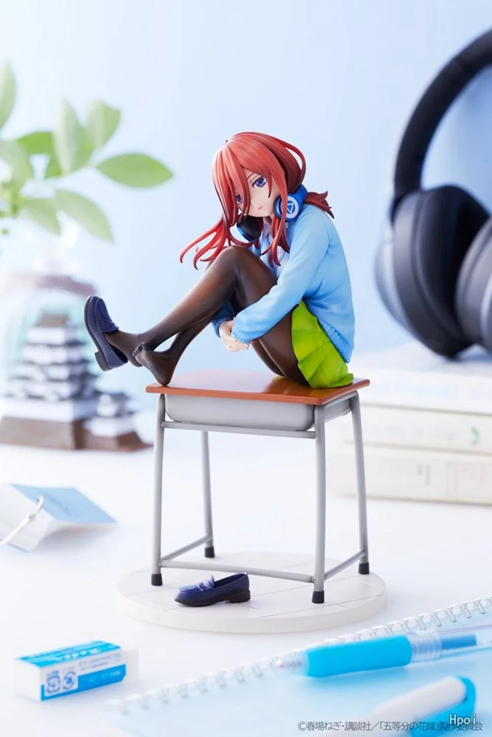 19cm Anime The Quintessential Quintuplets Gotoubun no Hanayome Nakano Miku 1/8 Action Figure Model School Uniform Toys