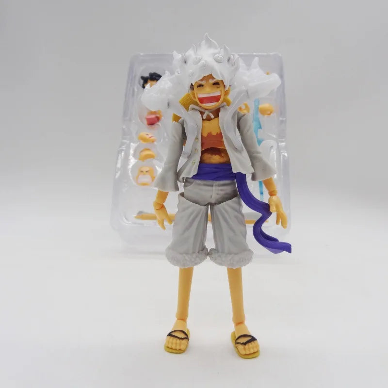 One Piece Shf Monkey D Luffy Figure Gear 5 Sun God Nika Luffy Action Figurine PVC Model Decoration Birthday Toys Gifts
