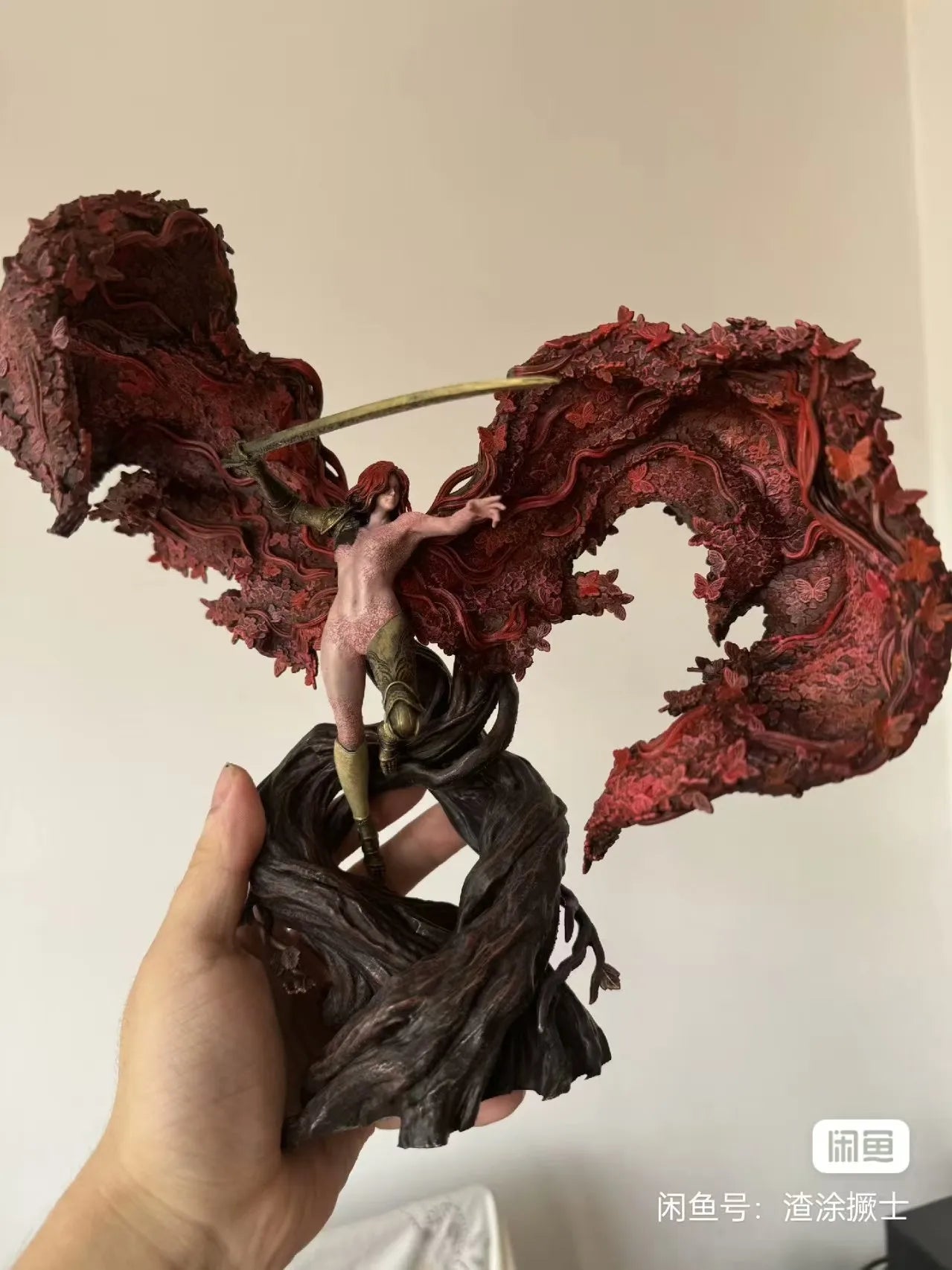 Valkyrie, Goddess of Rot, Malenia 3D - Printed Resin - Painted Finished Collectible Model Toy