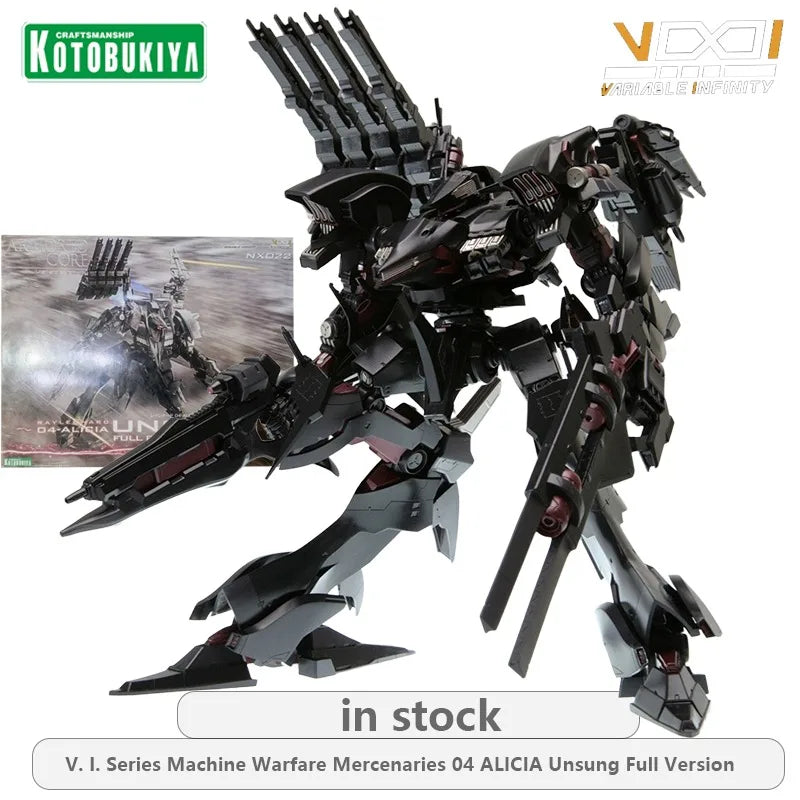 KOTOBUKIYA V. I. Series Machine Warfare Mercenaries 04 ALICIA Unsung Full Version Action Figure Model Toy Model Gifts for Boys
