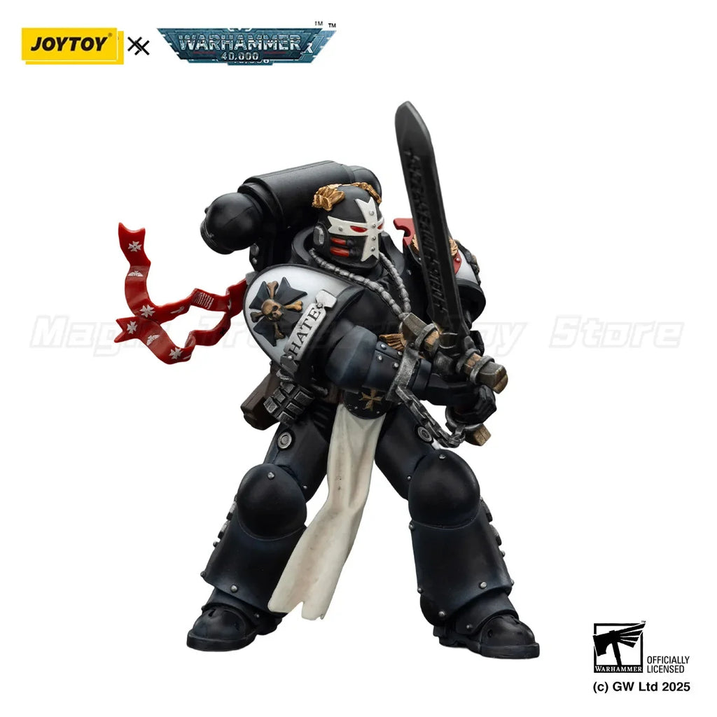 【In Stock】JOYTOY 1/18 Action Figure Warhammer 40K Black Templars Emperor's Championship "Bayard's Revenge" Toys