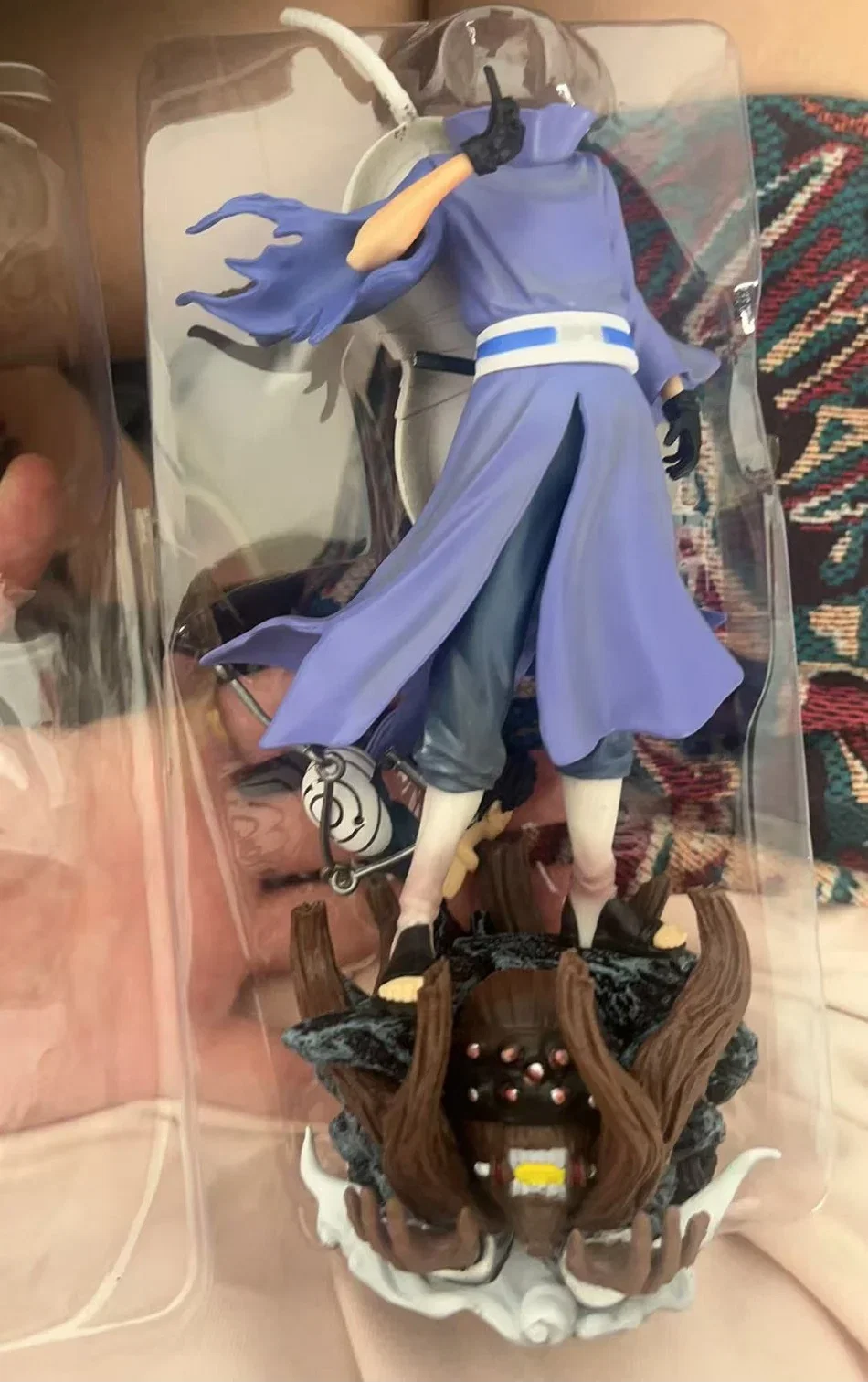 Naruto Anime Figures Uchiha Obito Standing Posture Double Headed Sculpture Action Doll Pvc Model Statue Ornament Toys Gifts