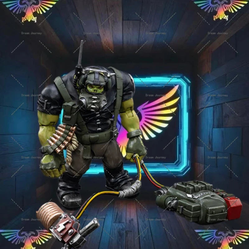 In stock  JOYTOY Warhammer 40k 1/18  Ork Kommandos Comms Boy Wagzuk  Action Doll Toy Collection