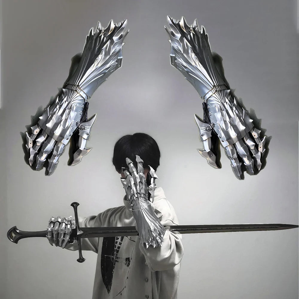 Gloves3D printed silk PLA material, a pair of cosplay prop gloves can be customized dragon-shaped gloves props boys gifte