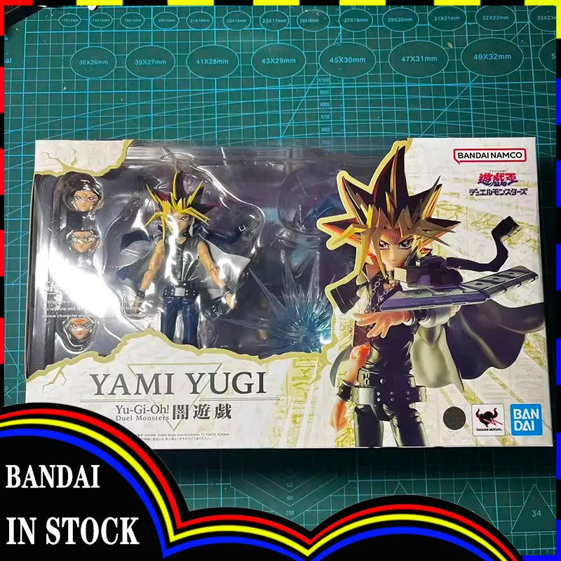 In Stock Original Bandai Sh Figuarts Shf Yami Yugi Yu-gi-oh! Duel Monsters Action Figures Anime Model Toys Figures Collection