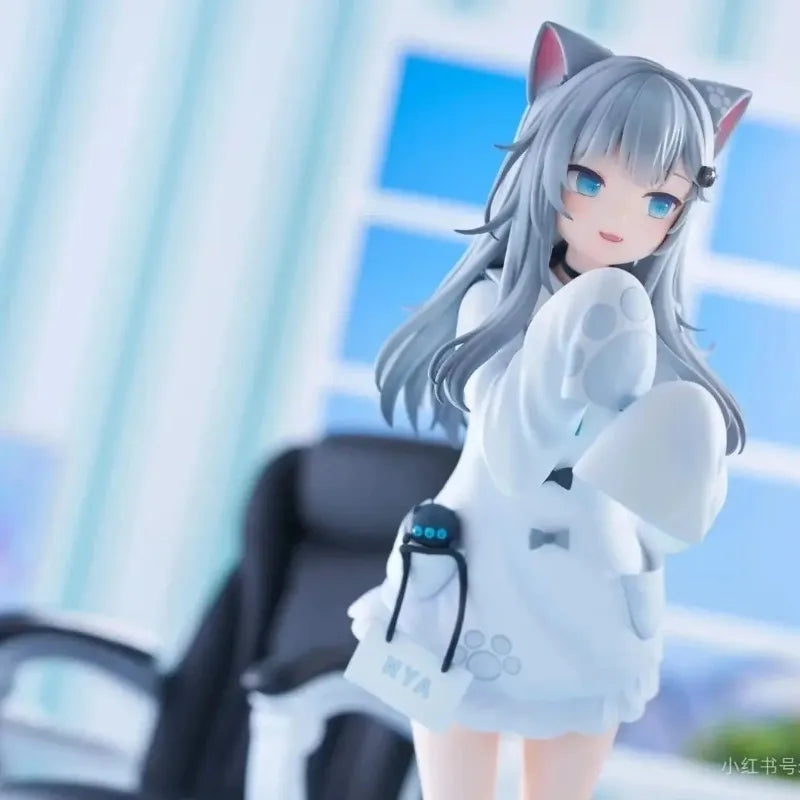 In Stock Virtual idol Nachoneko Cute Cat Girl 2D Beautiful Girl Anime Figure Collectible Model Desk Decoration Doll Toys