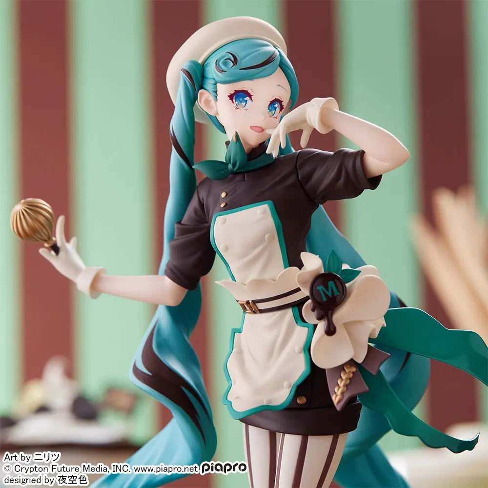 Sega Hatsune Miku Luminasta Series Hatsune Miku Bitter Patissier 21Cm Figure Collection Model Toy Gift Genuine In Stock