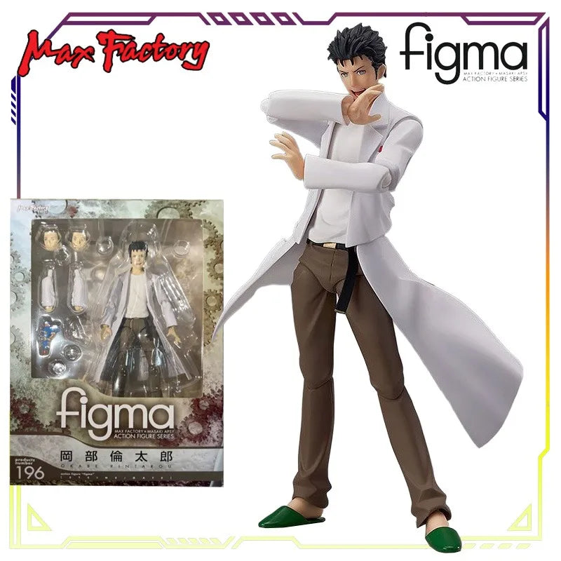 Max Factory Original Figma The Gate of Destiny Stone Series Steins Gate\Ryutaro Okabe Action Figure Model Toys Gifts Fo Boys