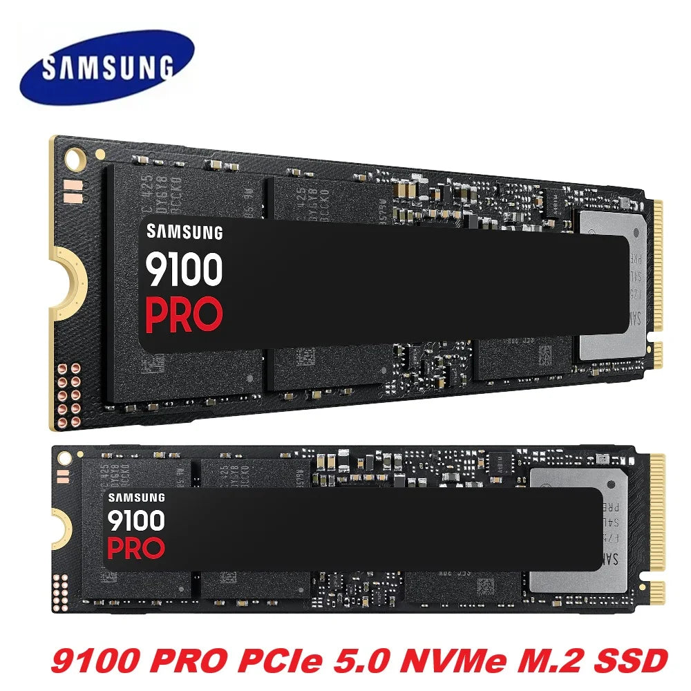 SAMSUNG SSD Memory MZ-VAP1T0BW 9100 PRO Internal SSD PCIe 5.0 x4, NVMe 2.0 Hard Drive SSD for Gamers Compatible PC Playstation 5