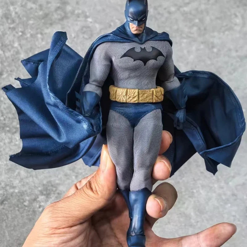 GONG Studio 17.5cm Batman Hush Bat Man Figure Tailored Fabric Suit Anime Action Figures PVC Statue Model Collectible Toys Gifts