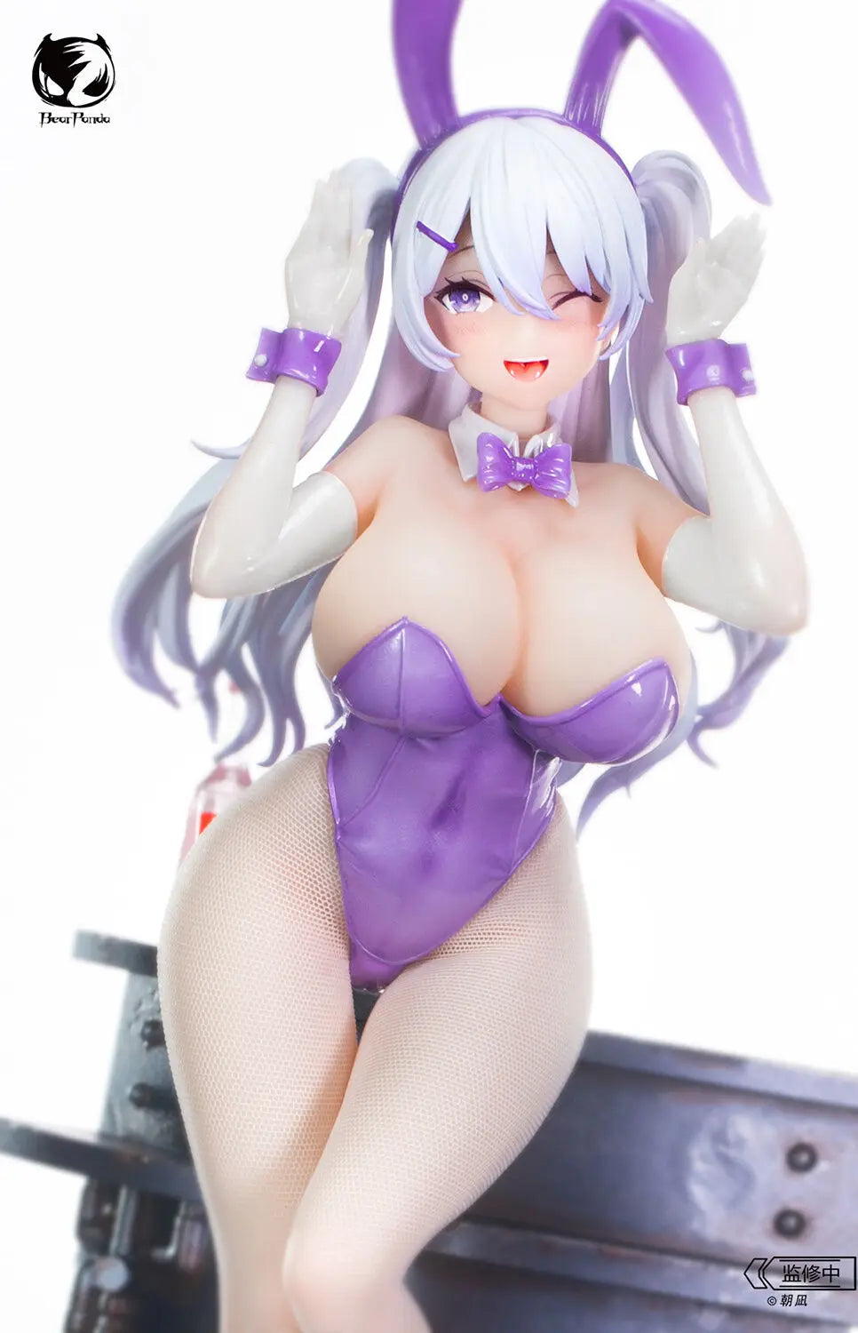Judai 28cm Original Bear Panda Xiya Rin Bunny Girls Crystal Eyes PVC Sexy Action Figure Model Toys