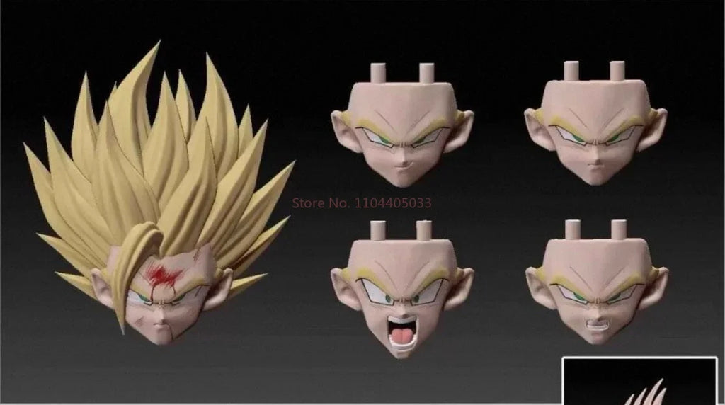 In stock HM&AIR Studio Dragon Ball Super Son Gohan Head Sculpt SSJ2 Action Figure Collectible Anime Figurine Toy Gift