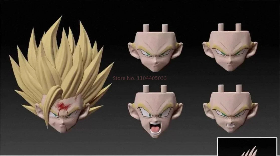 In stock HM&AIR Studio Dragon Ball Super Son Gohan Head Sculpt SSJ2 Action Figure Collectible Anime Figurine Toy Gift
