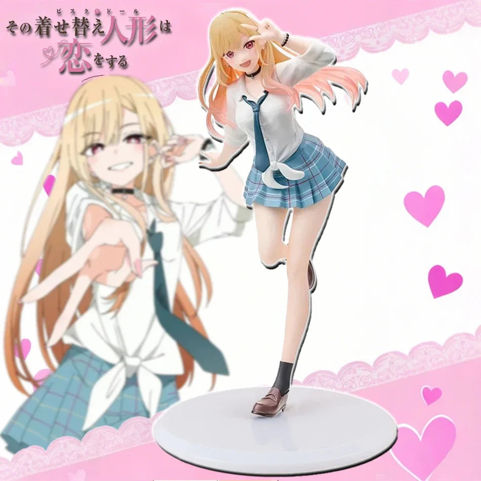 My Dress Up Darling Kitagawa Marin Anime Figure PVC Collection School Uniform Liz Devil Style Desktop Ornaments Model Toys Gifts