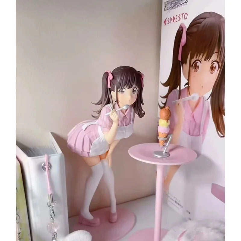 Bandai Anime THE IDOLM@STER SHINY COLORS CHIYOKO SONODA Ice Cream Action Figure Collectibles Model Desktop Ornaments