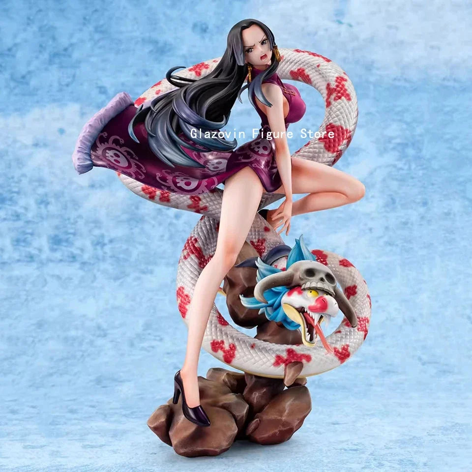 Original Genuine MegaHouse One Piece 27cm Boa Hancock PVC Statue Model Doll Desk Decoration Collectible Toys Christmas Gift
