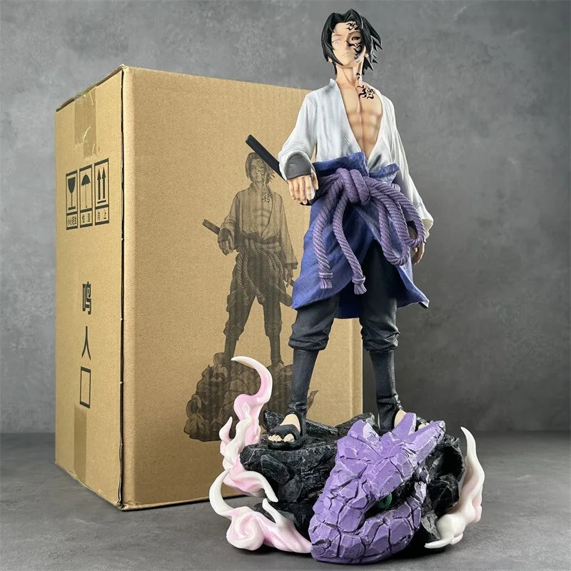 Anime Figure Reel Uzumaki Sasuke Uchiha Figurine Standing Pvc Statue Desktop Ornament Collection Toy Christmas Birthday Gift