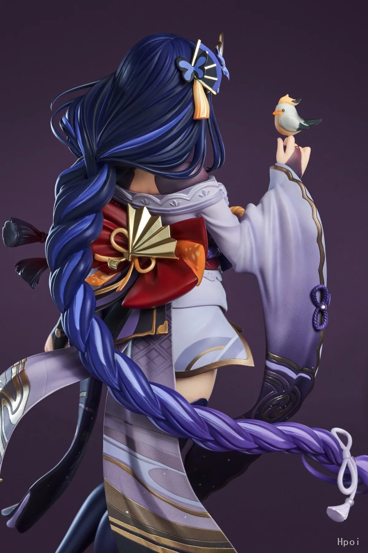 22CM Genshin Impact Raiden Shogun Anime Figure Shadow of Eternal Silence Doll Sitting Model Game Series Action Figure
