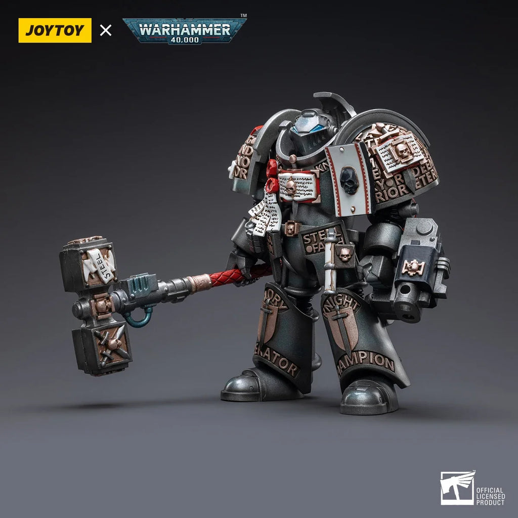 【In Stock】JOYTOY Warhammer 40K 1/18 Action Figure Grey Knights Terminator Caddon Vibova for Game Soldier Model Toy