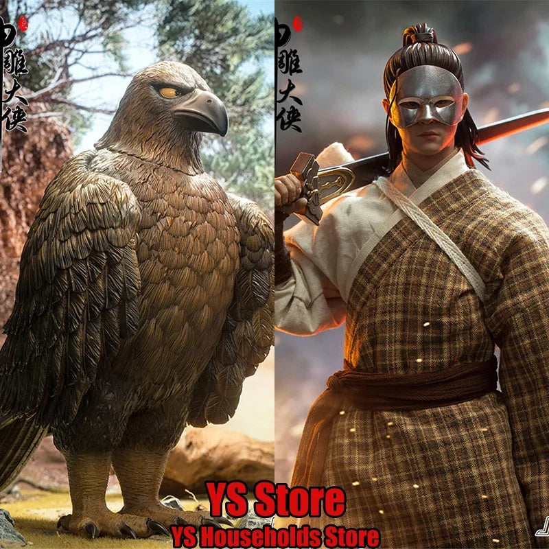 jf studio JF003 1/6 Movable Action Figure Yang Guo The Condor Heros Dellicate Mini Eagle Model Scene Ornament 12" Figurine