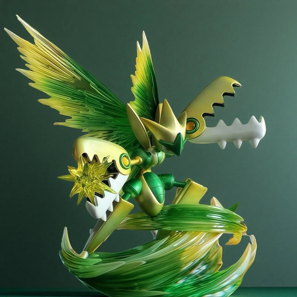 New BKM Pet Pokemon Anime Figurine Model Wogua Mega Claw Grasshopper GK Collectible Two-Dimensional Trendy Plaything Ornament