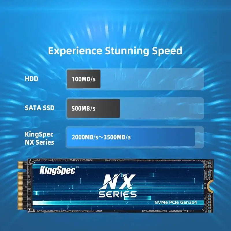 KingSpec M2 NVMe SSD 512GB 128GB 256GB Hard Disk NVMe PCIe 3.0 1TB 2TB Internal Solid State Drive For HP Laptop Computer