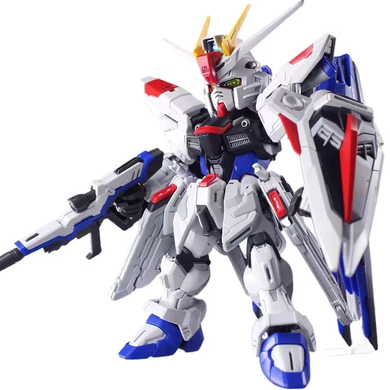 Mgsd Zgmf-X10a Q-Version Assembly Model Kit  Action Figures Plastic Toy Model Exquisite Desktop Decorations Collectiond Boy Gift