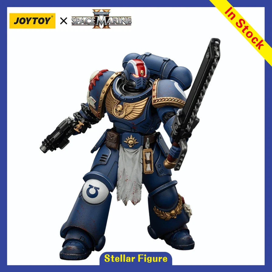 【SF】JOYTOY Warhammer 40K 1/18 Actionfigur Ultramarines Lieutenant Titus – Sammleredition Modell Spielzeug Geschenk Sammlung