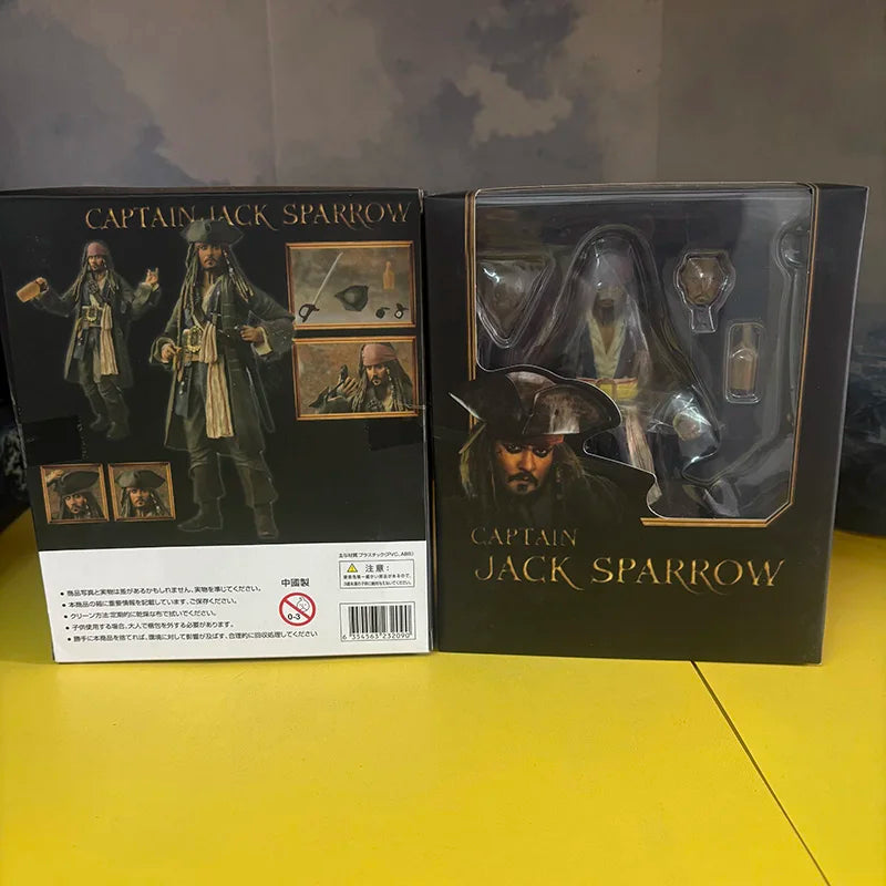 Pirates of the Caribbean Figurines Jack Sparrow Action Figure BJD Dead Men Tell No Tales Anime Model Collection Toys Gift 15cm